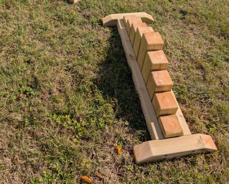 Timber Balance Walk Rope Stepped Balance - Playspaces Outdoor Playground Equipment